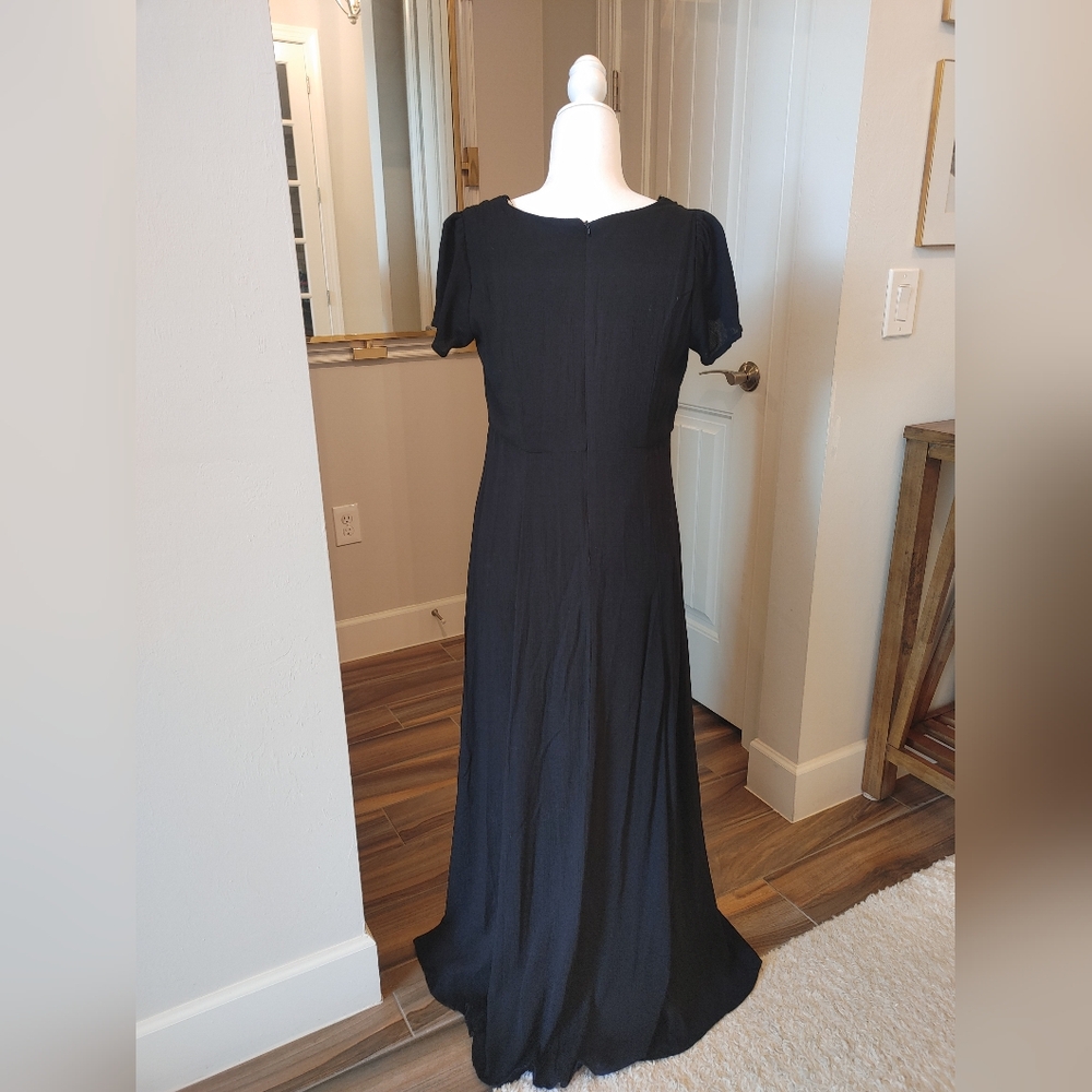 NWT FOREVER21 Black Casual Maxi Dress - Size Large - Picture 3 of 3